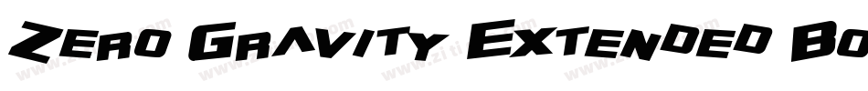 Zero Gravity Extended Bold Italic字体转换